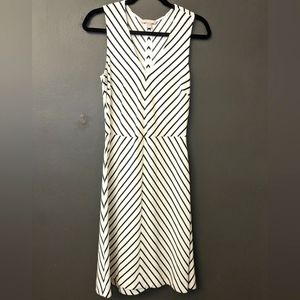Banana Republic Striped Fit and Flare Dress, Sz. 8